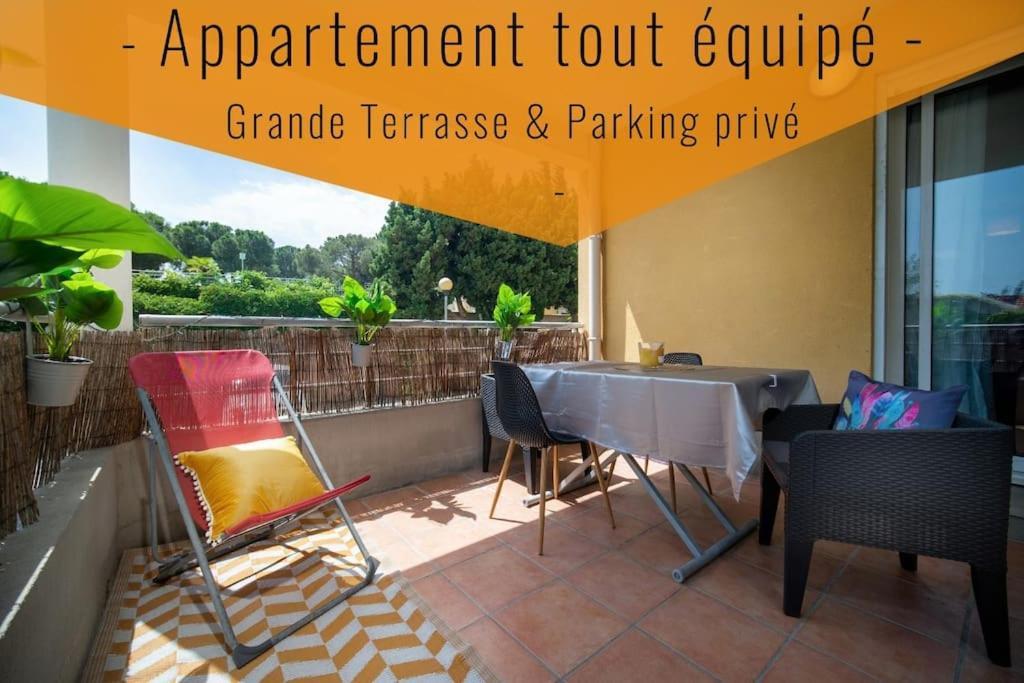 Appartement Tout Equipe Terrasse Et Parking Prive Marseille Exterior photo